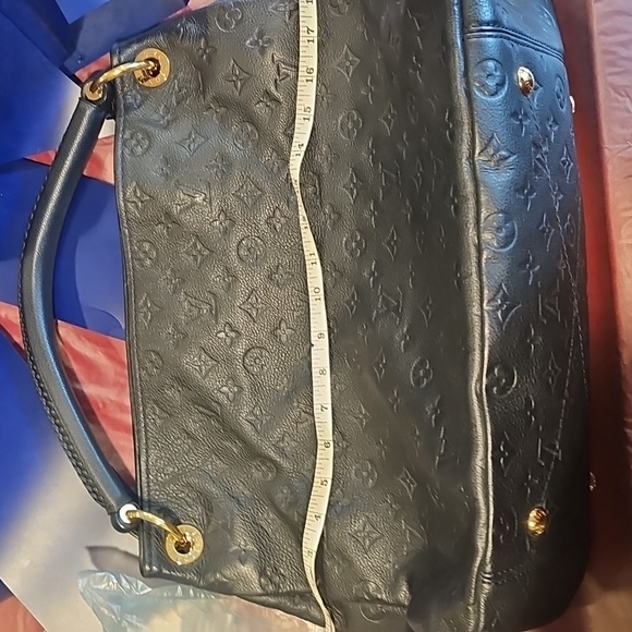 π EMPREINTE π artsy navy blue leather Louis Vuitton - Picture 11 of 12
